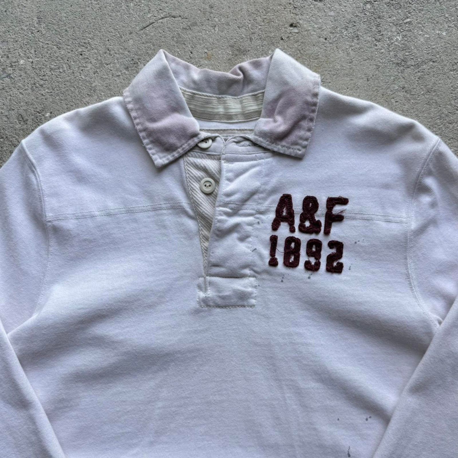 Abercrombie & Fitch Y2K 00s Abercrombie & Fitch LS Rugby Shirt Size US L / EU 52-54 / 3 - 1 Thumbnail