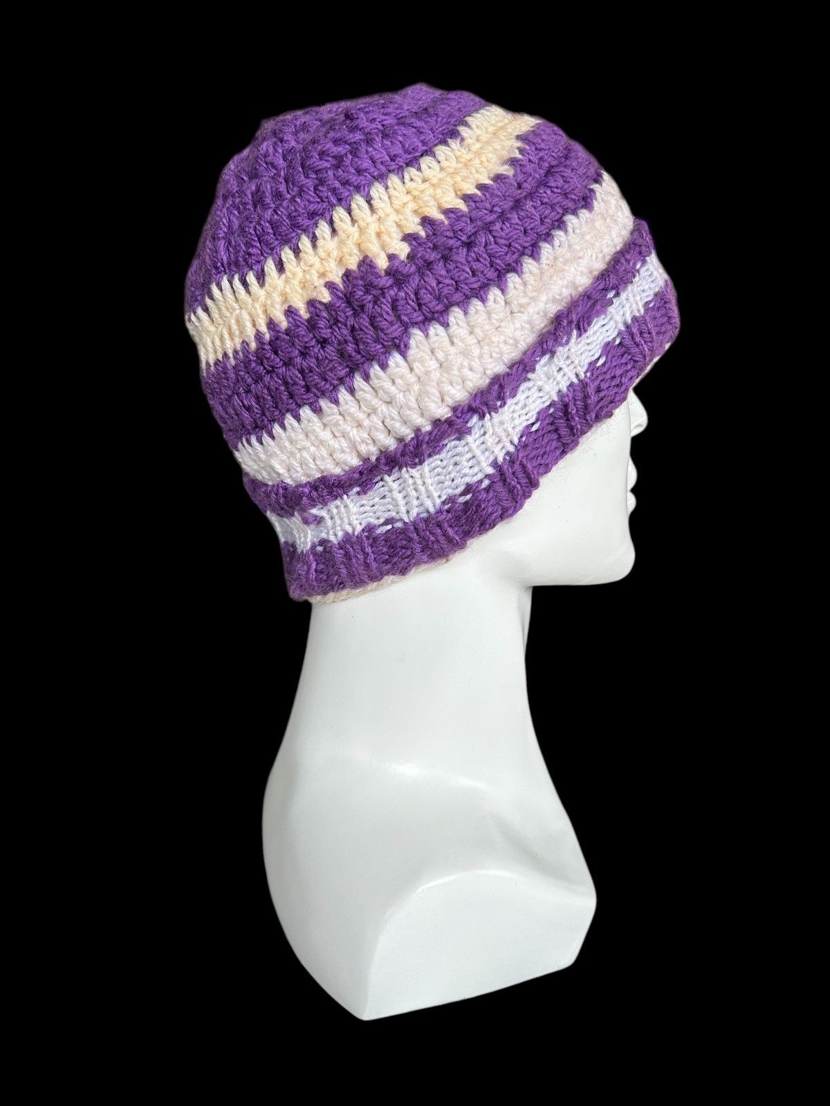 Japanese Brand × Kapital × Vintage Crochet Knitted Handmade Beanie Hats ☠️☠️ Size ONE SIZE - 1 Thumbnail