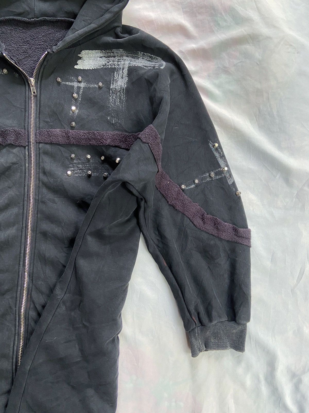 If Six Was Nine JAPANESE PUNK DISTRESSED UKNOWN BRAND PARKA STYLE ZIP HODDIE Size US XL / EU 56 / 4 - 9 Thumbnail