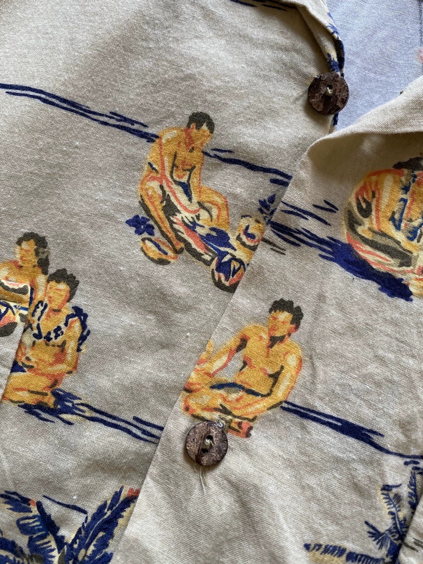 Stussy Vintage Stussy 90s Hawaiian Shirt Tribal Print Size L Size US L / EU 52-54 / 3 - 4 Thumbnail