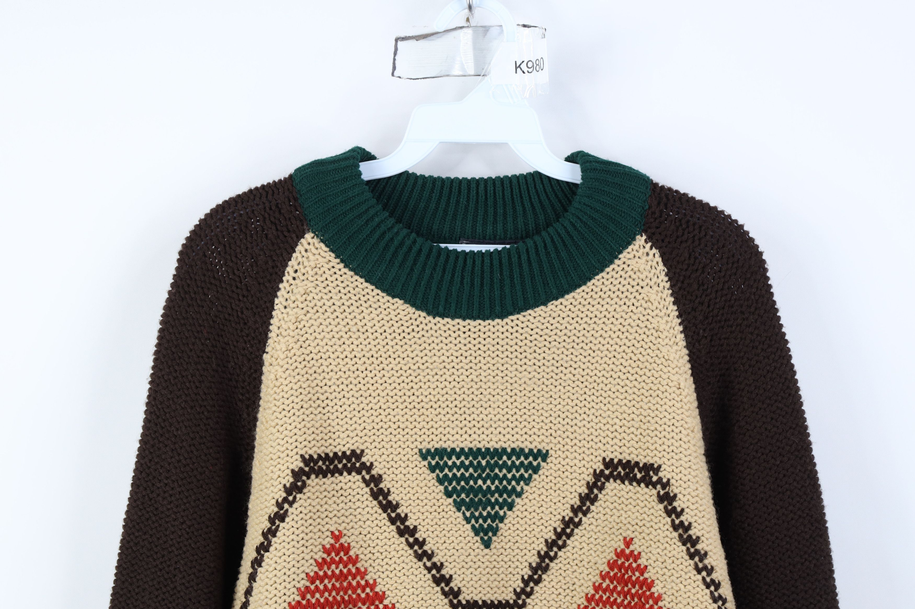 Vintage Vintage 70s Mid Century Modern MCM Chunky Knit Sweater Size US M / EU 48-50 / 2 - 2 Thumbnail