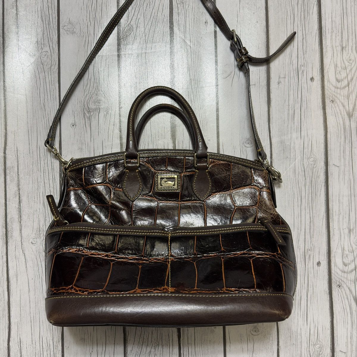 Dooney & Bourke × Vintage Vintage Dooney & Bourke crocodile bag Size ONE SIZE - 3 Thumbnail