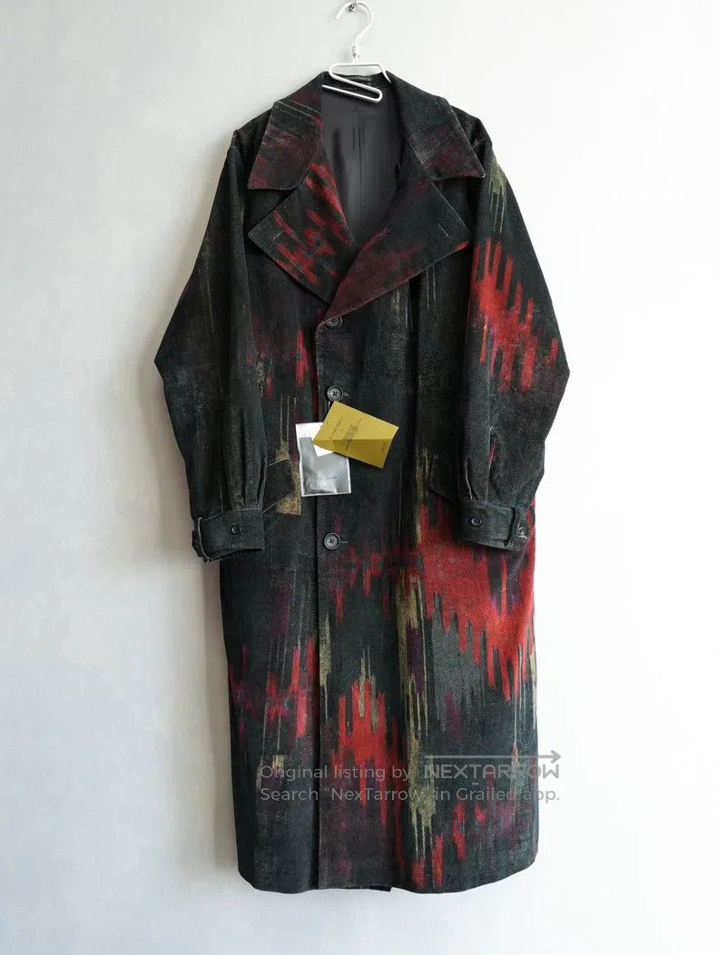 Yohji Yamamoto Yohji Yamamoto 23AW velvet coat with abstract pattern prin Size US S / EU 44-46 / 1 - 2 Thumbnail