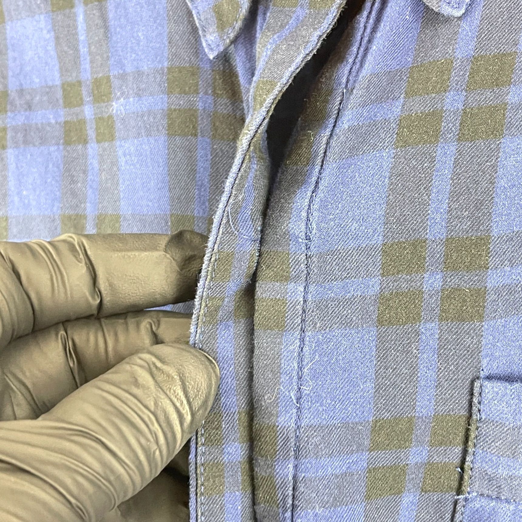 Madewell Madewell Blue Arion Plaid Wrap-Front Shirt Womens Large Long Sleeve Button-Up Size L / US 10 / IT 46 - 7 Thumbnail