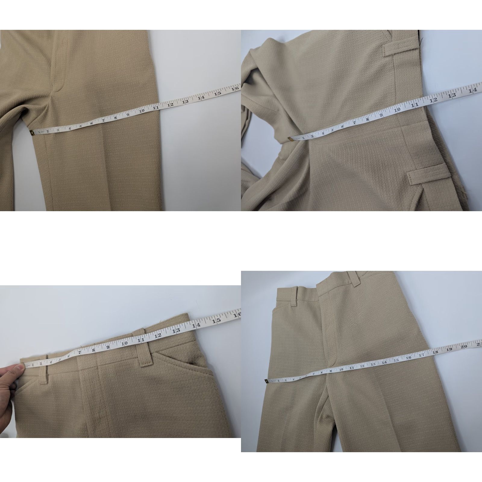 Vintage Vintage Days Slack Beige 1970s Mens Slacks Pants Talon Zipper 27x28 Beige Mens Vintage Pants 27x28 1970s Disco Look Size US 27 - 8 Thumbnail