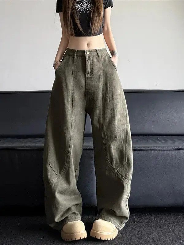 Japanese Brand Retro loose straight leg casual jeans Size US 32 / EU 48 - 1 Thumbnail
