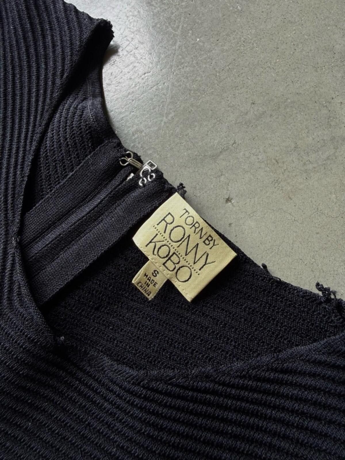 Other Torn by Ronny Kobo / Ribbed Bodycon Dress / Black Size S / US 4 / IT 40 - 5 Thumbnail