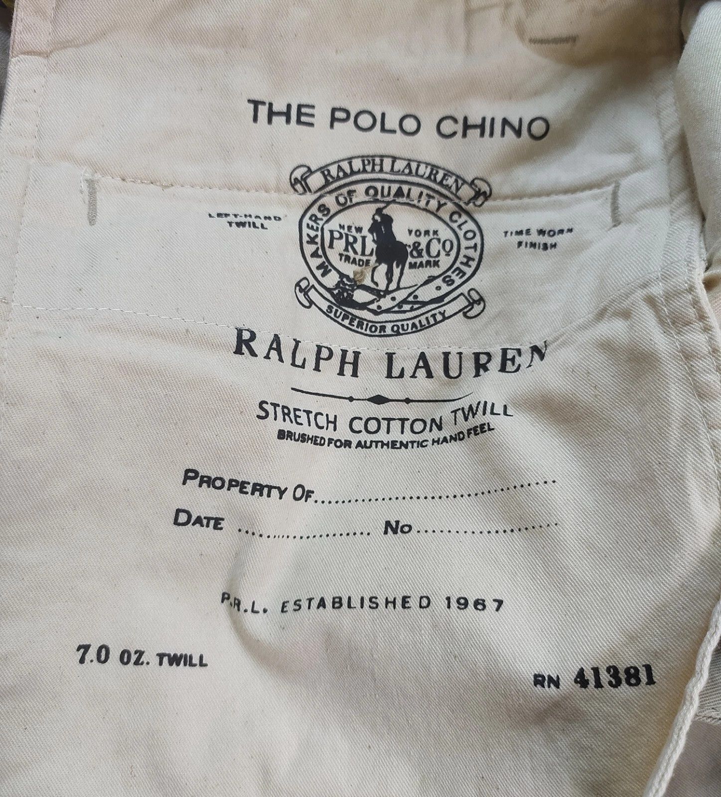 Polo Ralph Lauren Polo Ralph Lauren Slim Stretch Fit Chino Trouser FTP 0002 Size US 29 - 7 Thumbnail