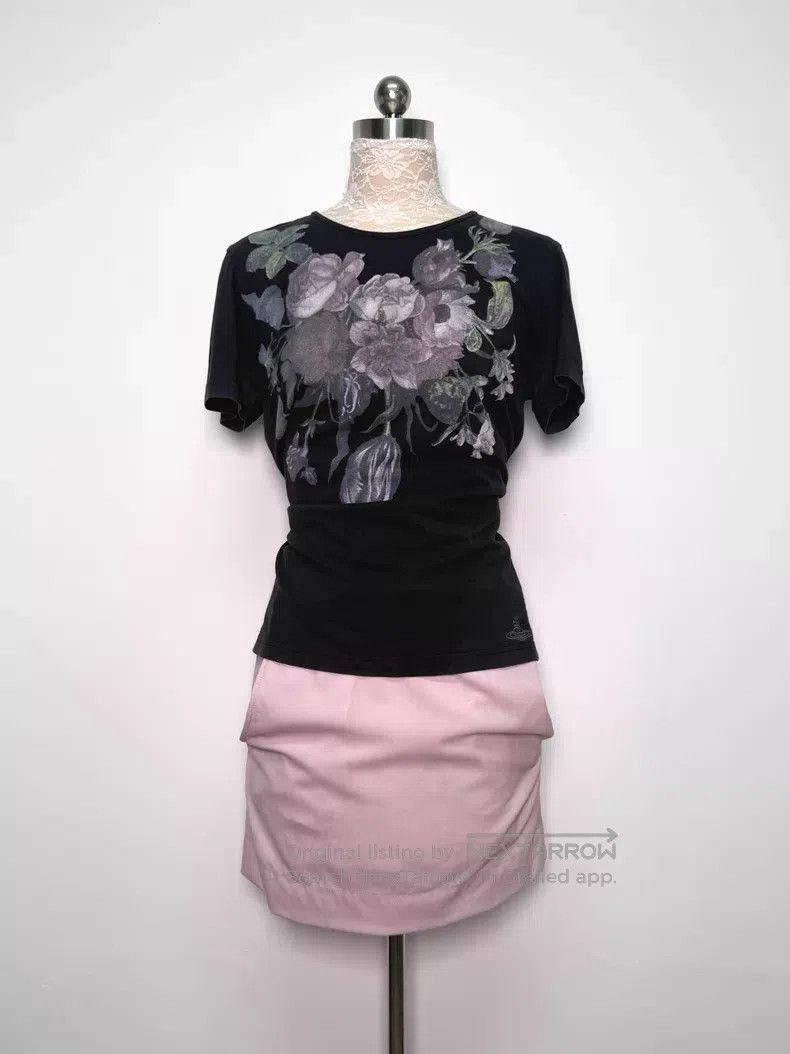 Vivienne Westwood Vivienne Westwood Digital Floral Print Short Sleeve Top Size L / US 10 / IT 46 - 1 Thumbnail