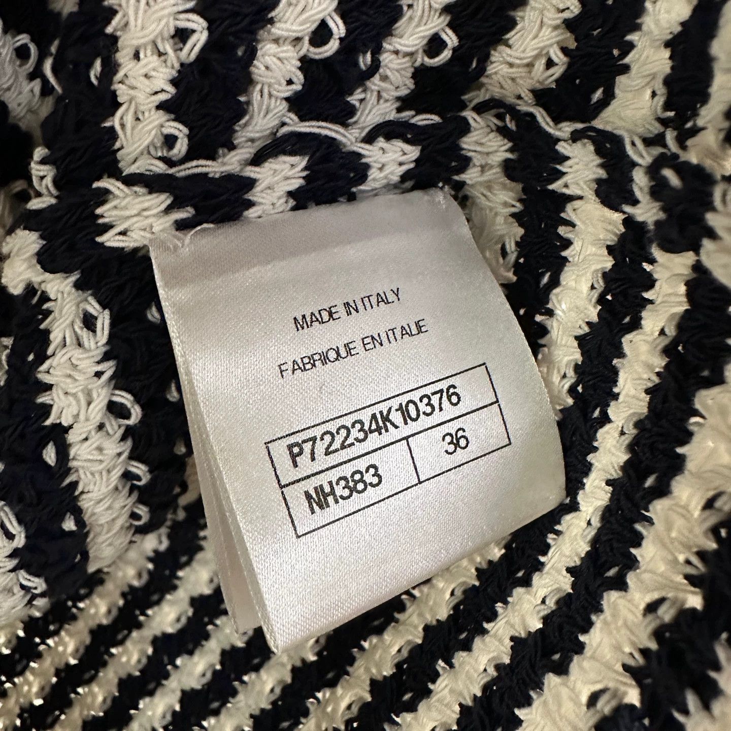 Chanel Chanel 22P Women's Black White Knit Cardigan 36 Size XS / US 0-2 / IT 36-38 - 4 Thumbnail