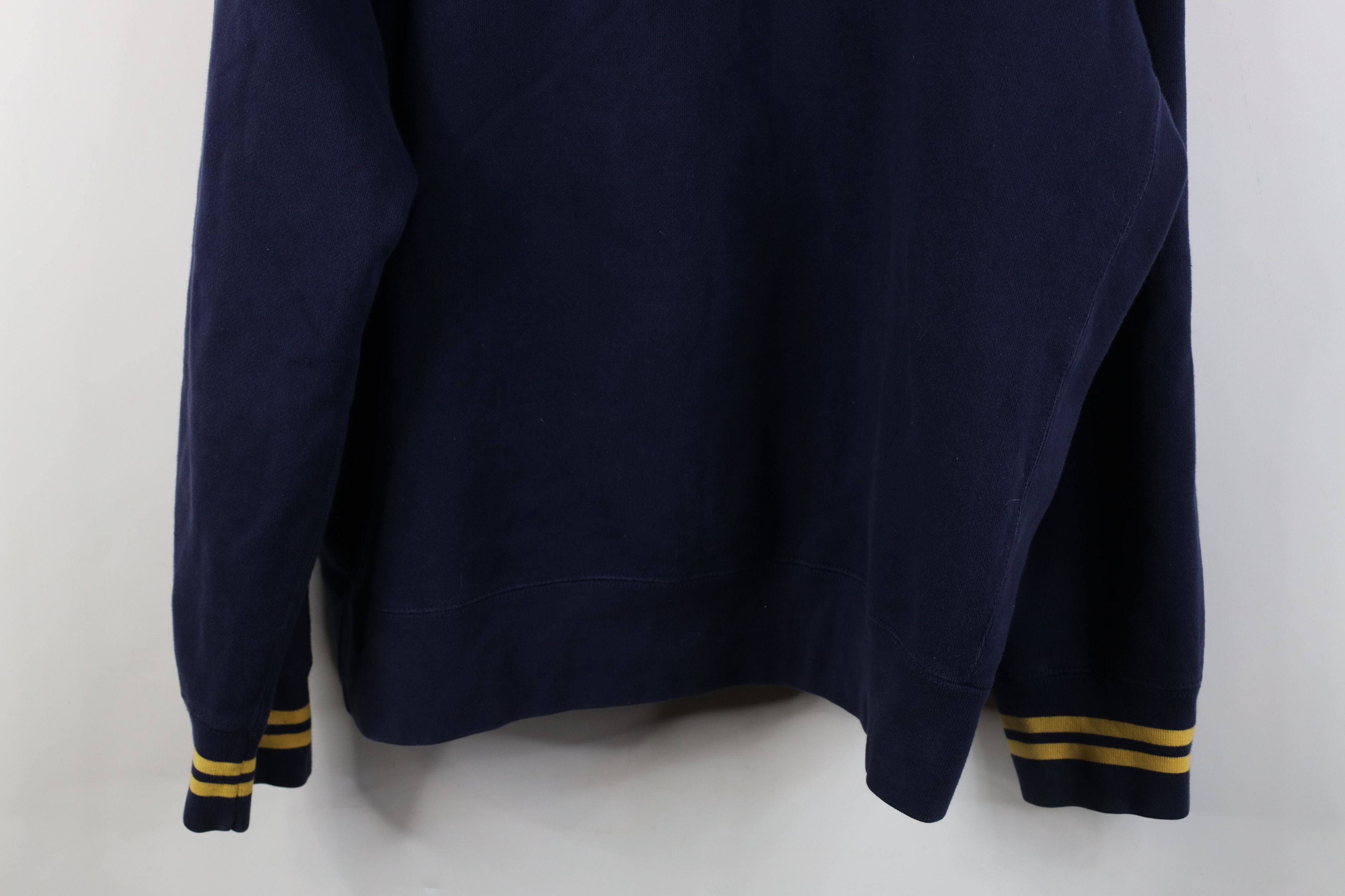 Polo Ralph Lauren Vintage 90s Ralph Lauren Hoodie Sweatshirt Blue Striped Size US XXL / EU 58 / 5 - 14 Thumbnail