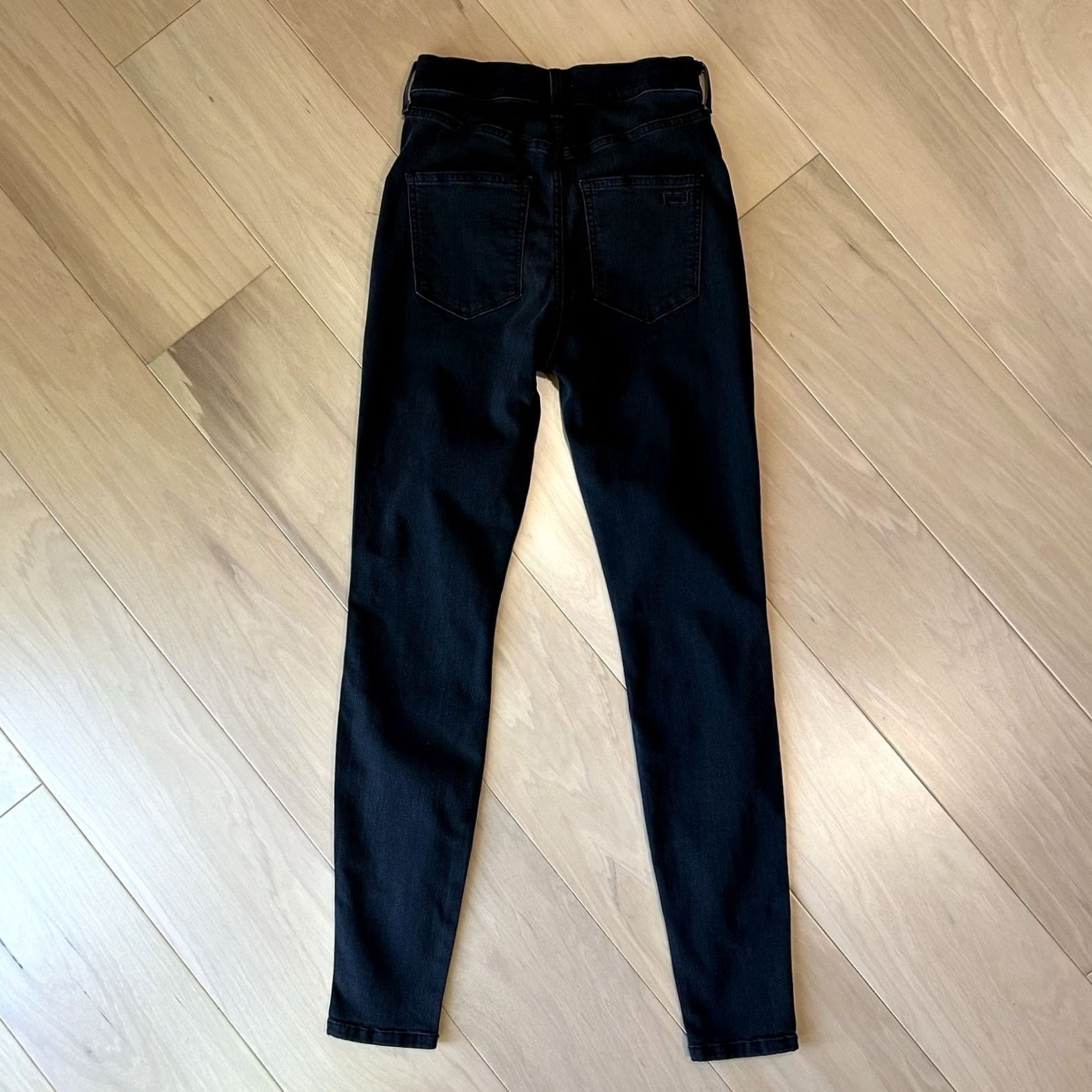 AYR AYR The Riser Black Denim Womens Slim Fit High Rise Jeans 30” Inseam Size 28" / US 6 / IT 42 - 2 Thumbnail
