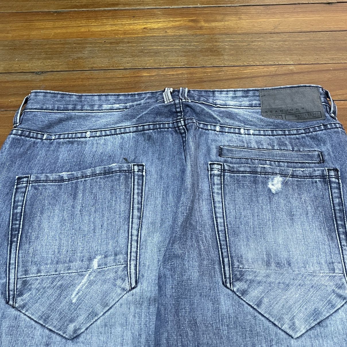 Sean John Rare Design Vintage Brand Sean John Baggy Jeans 1990s Size US 34 / EU 50 - 4 Thumbnail