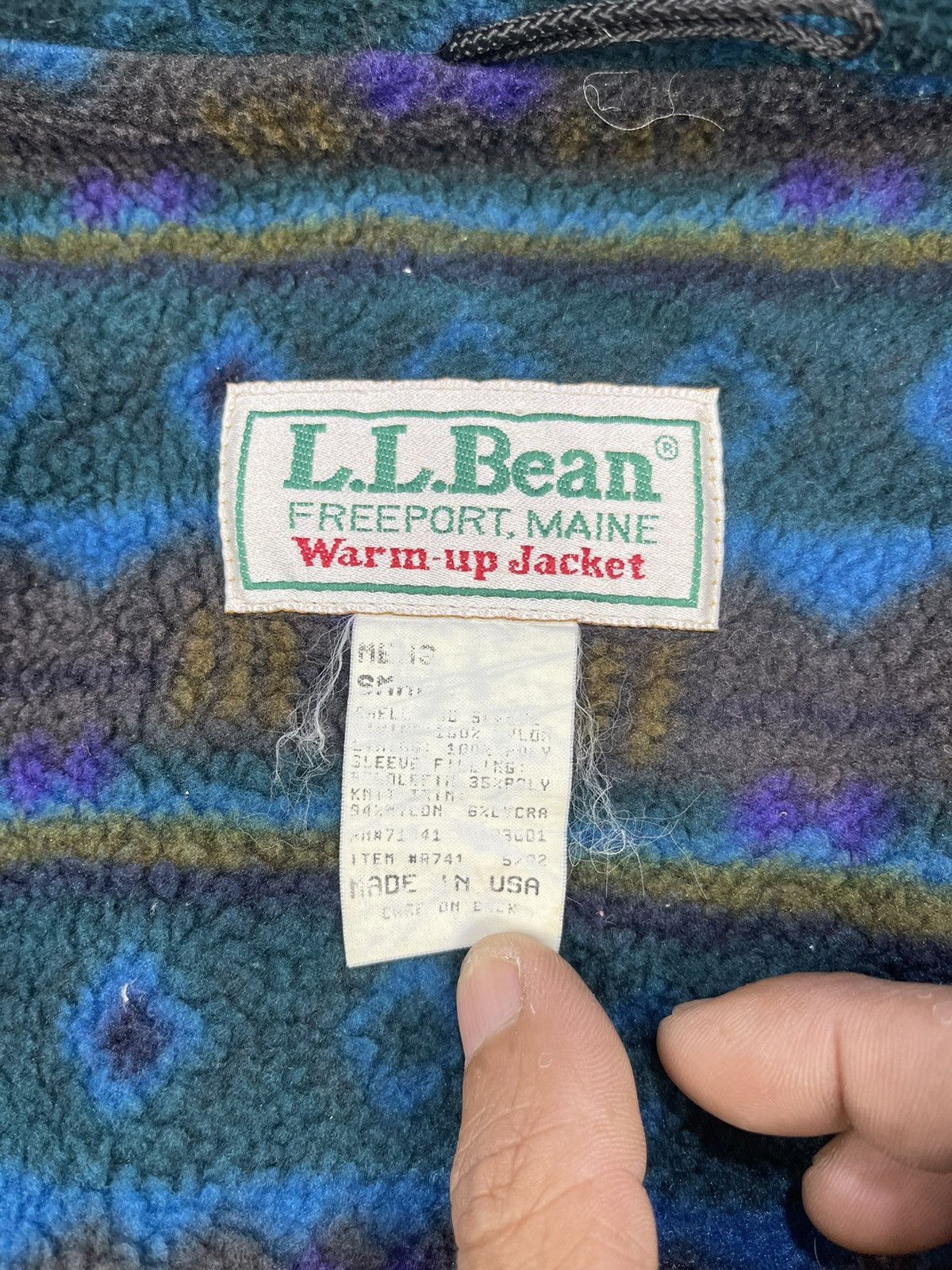 L.L. Bean Vtg LL Bean Navajo Lining Nylon Shell Outdoor Jackets Size US S / EU 44-46 / 1 - 10 Thumbnail