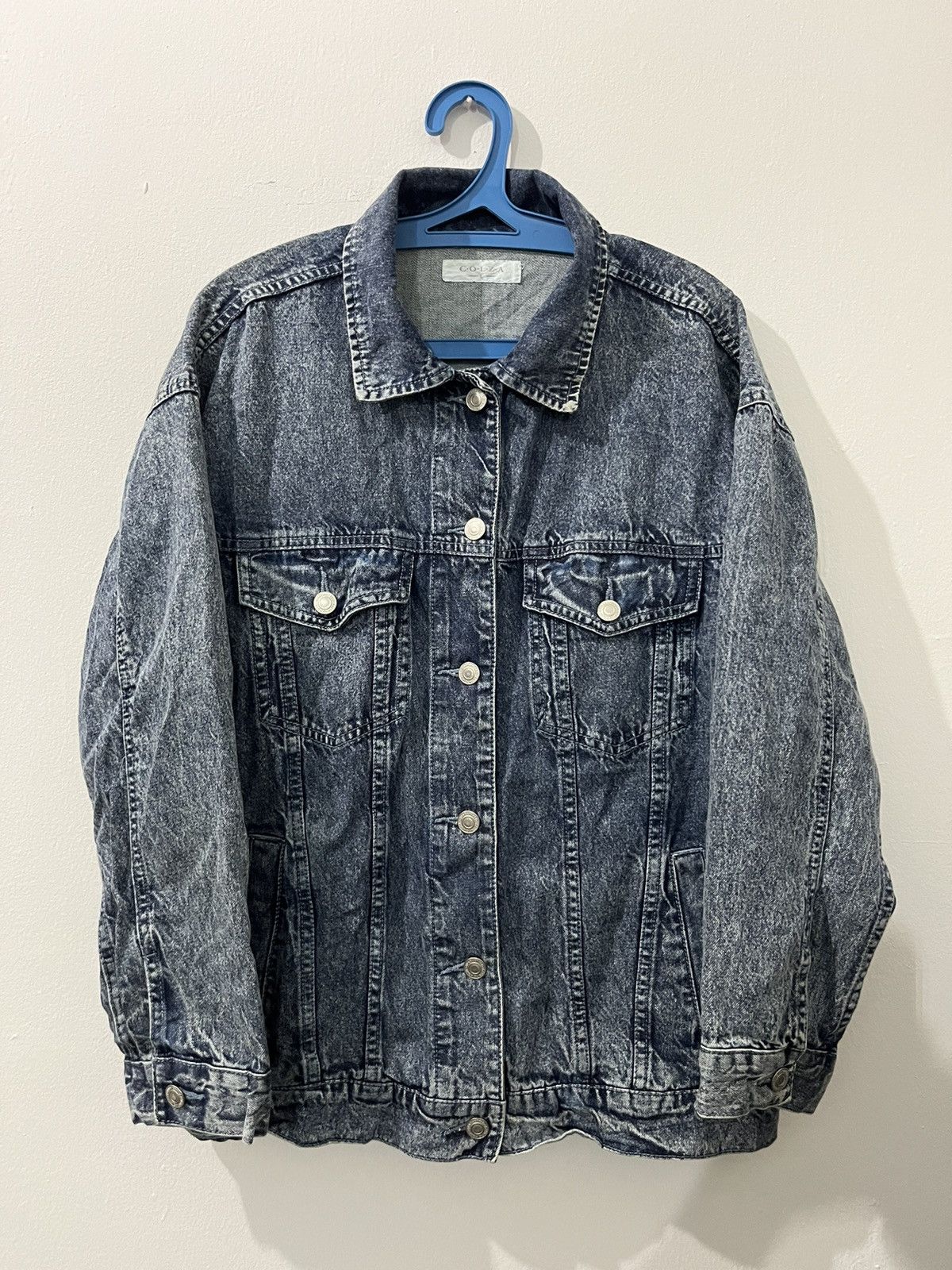 Denim & Co. COLZA Lefty Button Nice Blue Denim Color Women Jackets Size US L / EU 52-54 / 3 - 1 Thumbnail