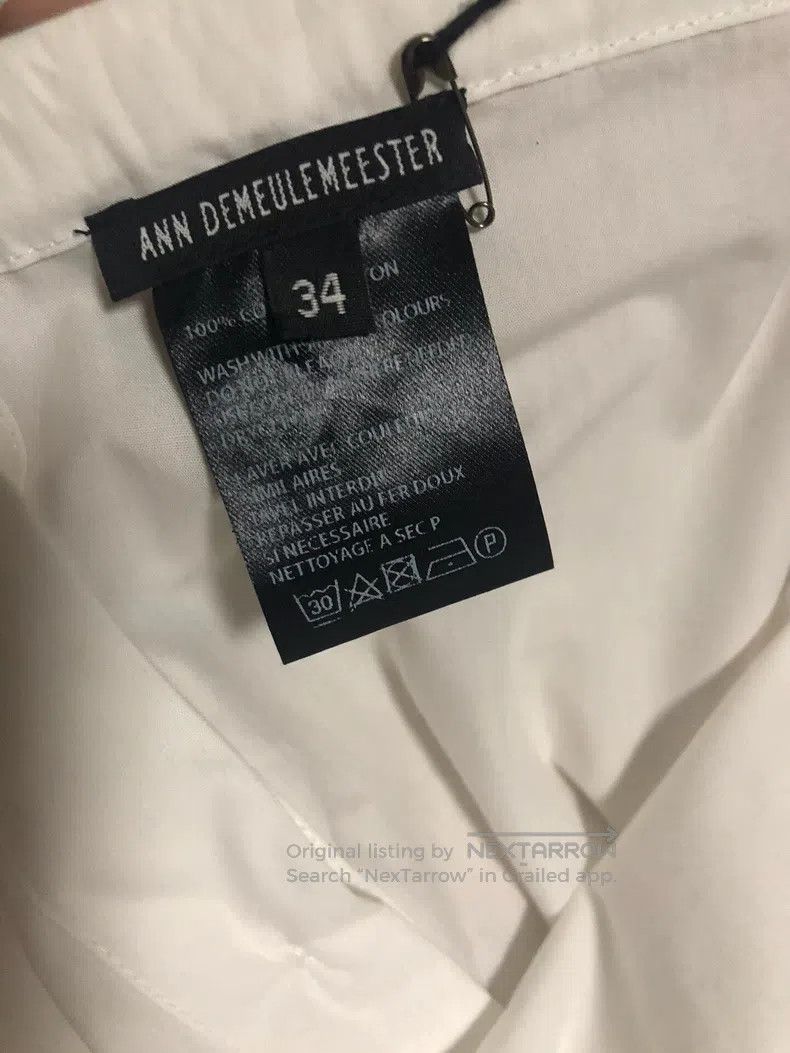 Ann Demeulemeester Ann Demeulemeester White Shirt Size XXS / US 00 / IT 34 - 8 Thumbnail