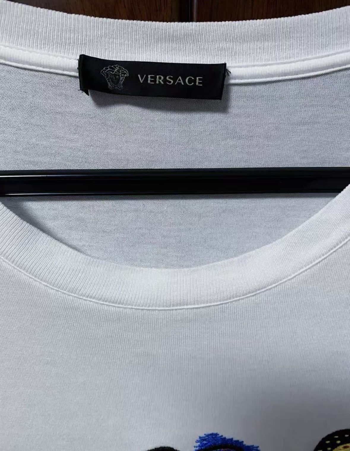 Versace Versace Black Cotton Blend XXXL T-Shirt 0089 Size US XXL / EU 58 / 5 - 3 Thumbnail