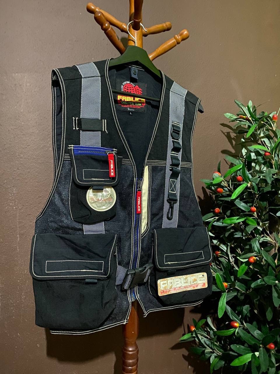 Japanese Brand Vintage 80s Fablice Tactical Hip Hop Vest Jacket Size US L / EU 52-54 / 3 - 2 Thumbnail