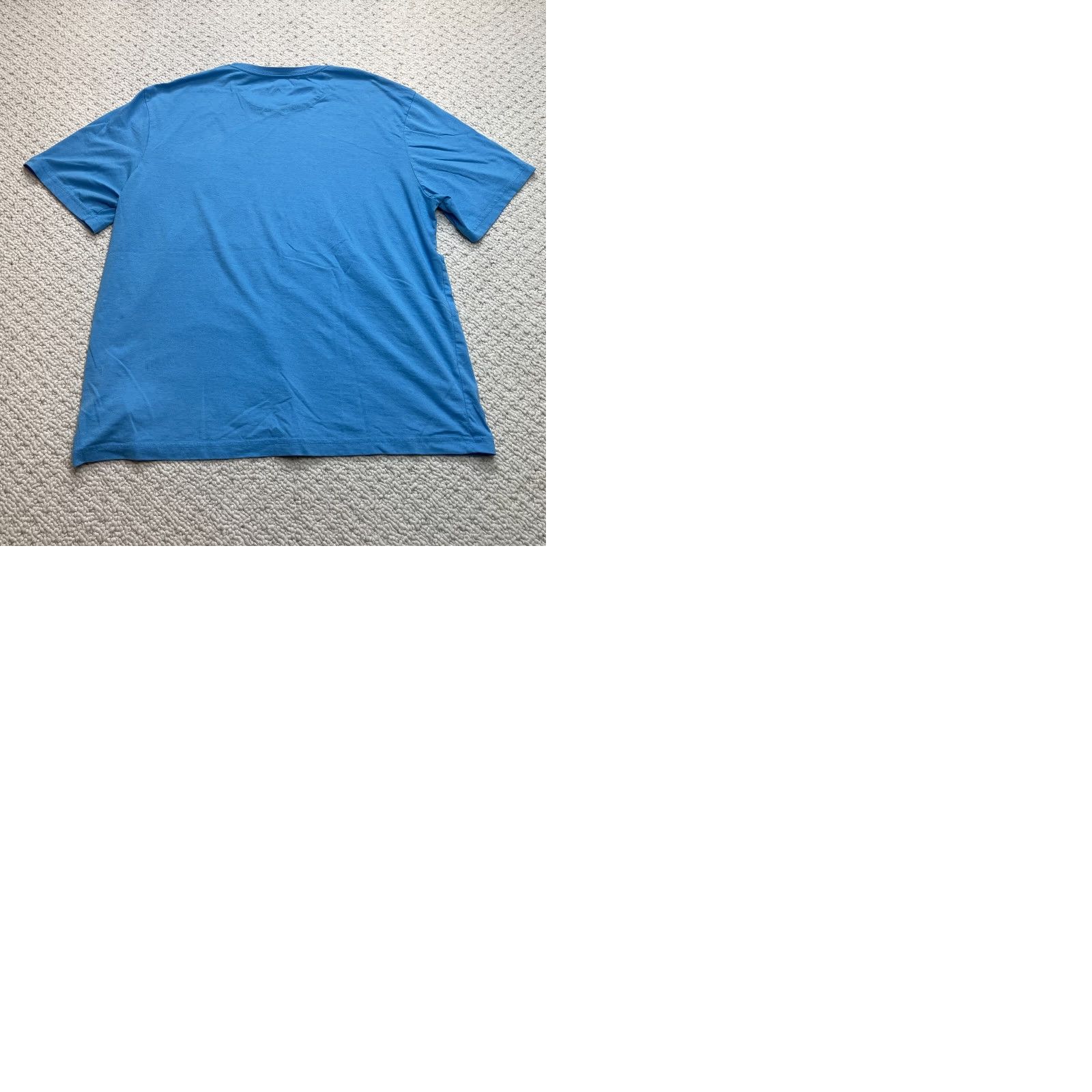 Chaps Chaps Shirt Mens 2XL Light Blue Coastland Wash Pocket Tee Logo T Shirt Cotton Jersey Short Sleeve Crew Neck Regular Pockets Men Size US XXL / EU 58 / 5 - 9 Thumbnail