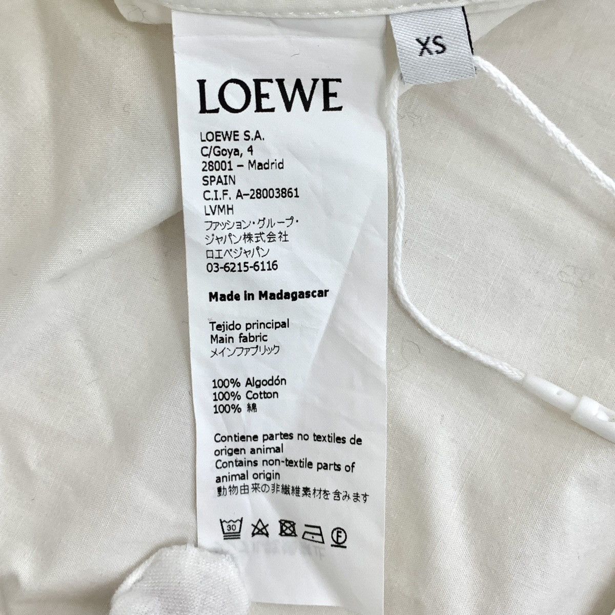 Loewe Loewe Logo Embroidered Cotton Long Sleeve Shirt K26WX Size XS / US 0-2 / IT 36-38 - 6 Thumbnail