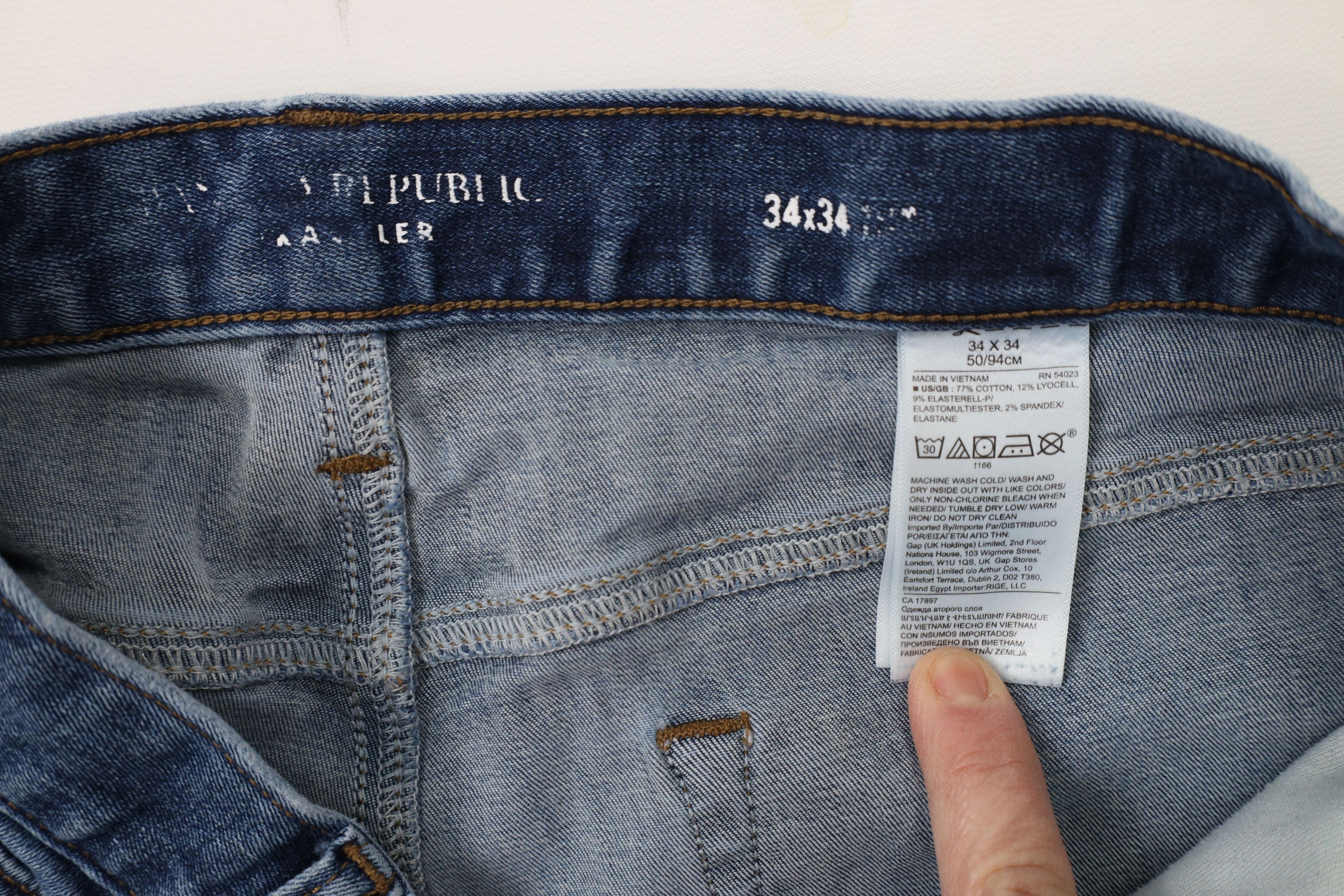 Banana Republic × Vintage Banana Republic Skinny Leg Washwell Traveler Denim Jeans Size US 34 / EU 50 - 8 Thumbnail