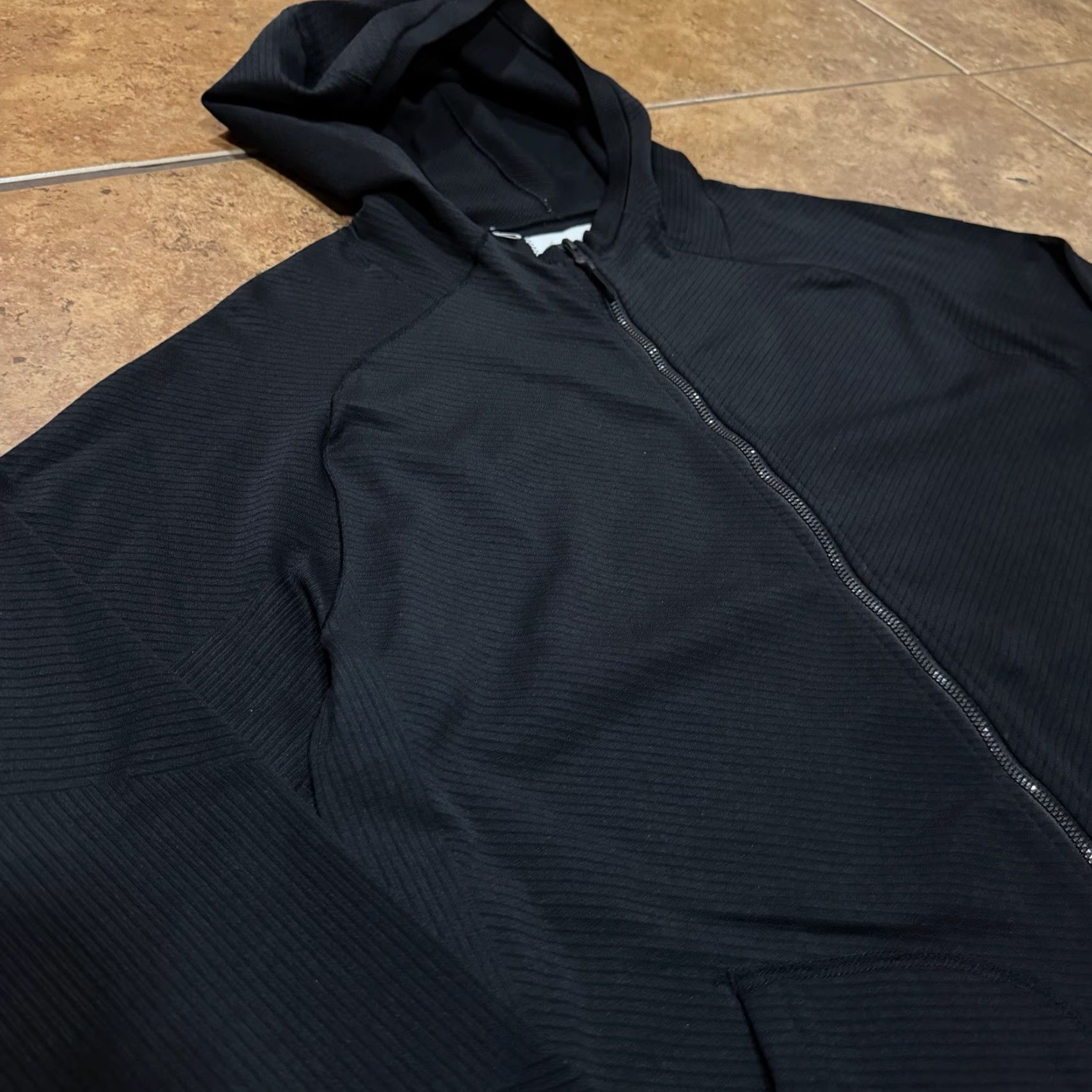 Reigning Champ REIGNING CHAMP x ADIDAS Full-Zip Hoodie Jacket BLACK Ribbed Men's L SAMPLE Jacket Track Jacket Mens Large Black Reigning Champ adidas Sample Size US L / EU 52-54 / 3 - 5 Thumbnail