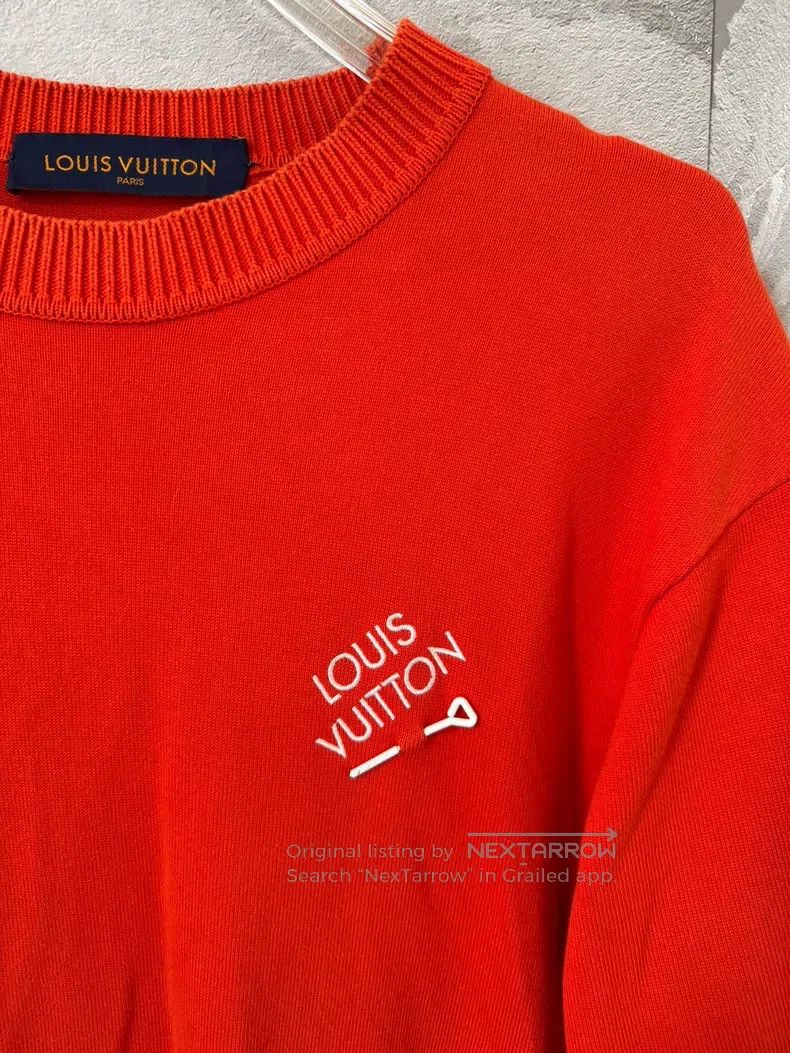 Louis Vuitton Louis Vuitton Orange knit pin short sleeve Size US M / EU 48-50 / 2 - 4 Thumbnail