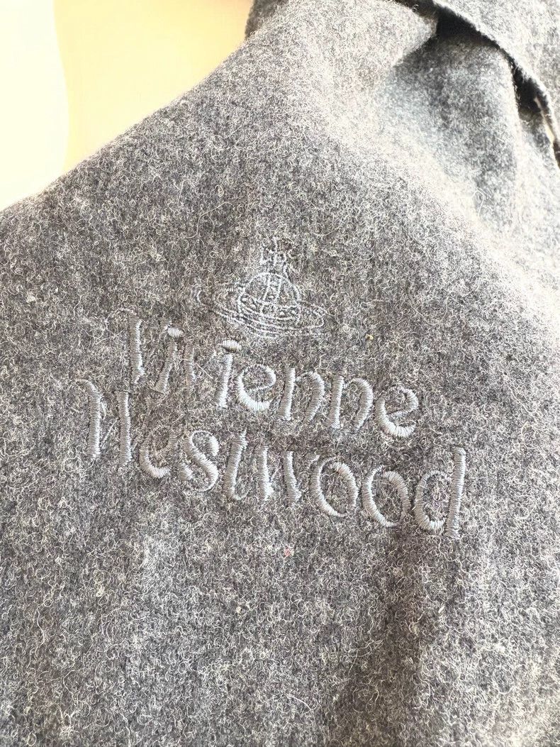 Vivienne Westwood Vivienne Westwood Dark grey wool scarf Size ONE SIZE - 2 Thumbnail