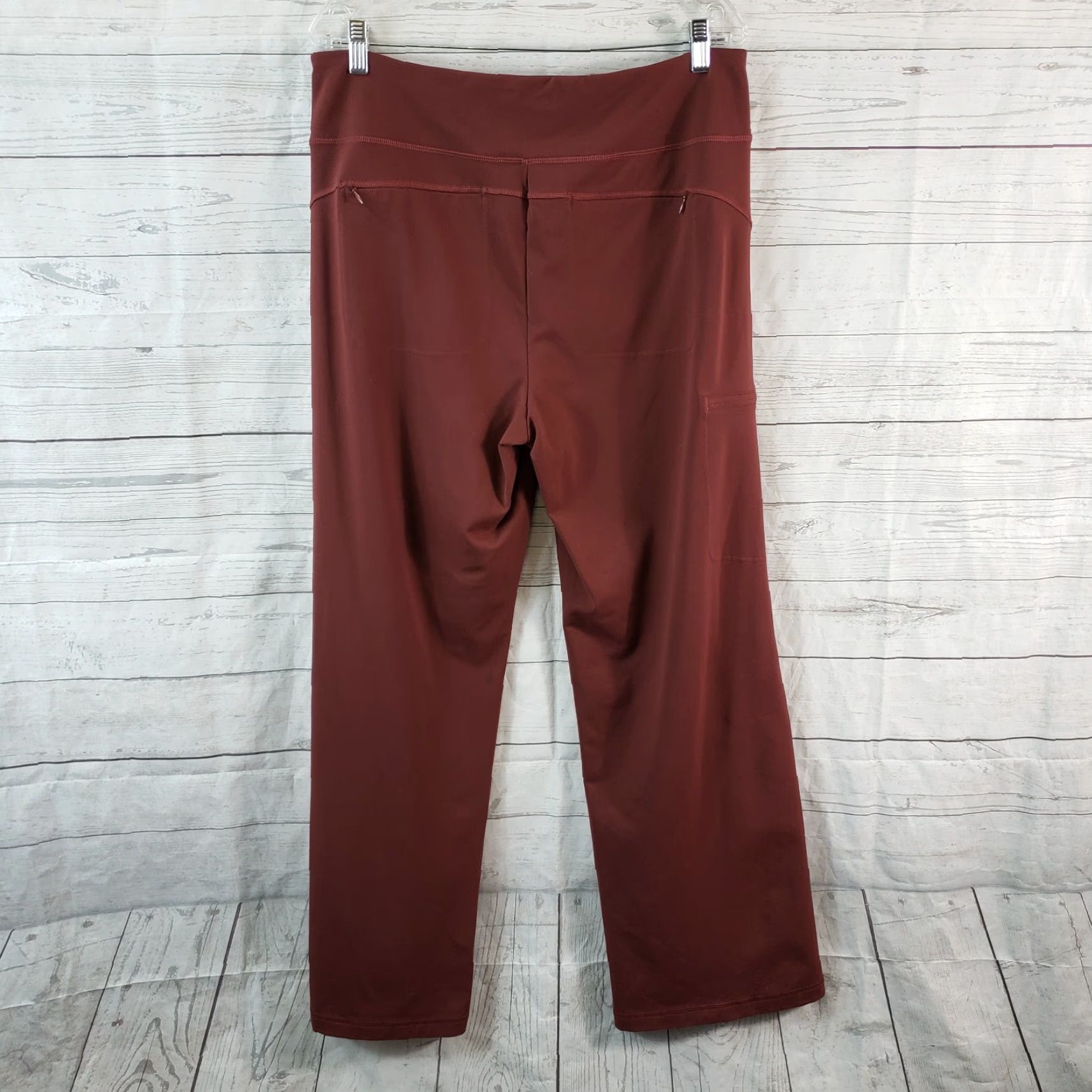 Vintage Duluth Womens Athletic Pants L Brick Red Wide Leg Cargo Pockets Pants Inseam 32 Womens Size 36" / US 14 / IT 50 - 3 Thumbnail