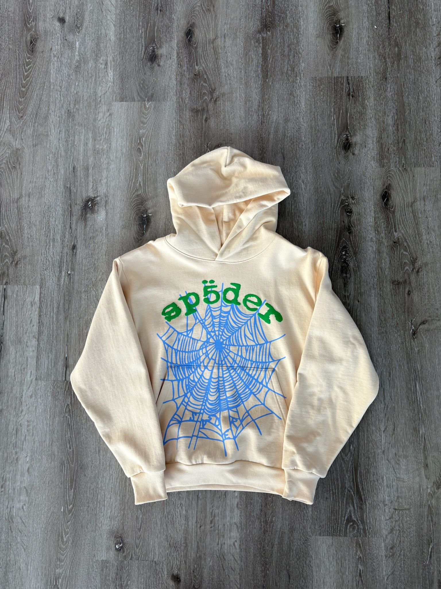 Sp5der Sp5der OG "Web" V2 Hoodie (Cream) Size US S / EU 44-46 / 1 - 1 Thumbnail