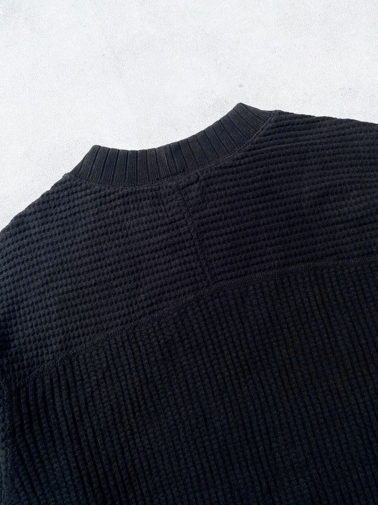 Japanese Brand Jackman waffle midneck black sweatshirt Size US M / EU 48-50 / 2 - 11 Thumbnail