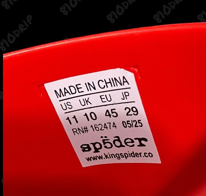 Sp5der Sp5der Enzo Slides Red (11M) Size US 11 / EU 44 - 9 Thumbnail