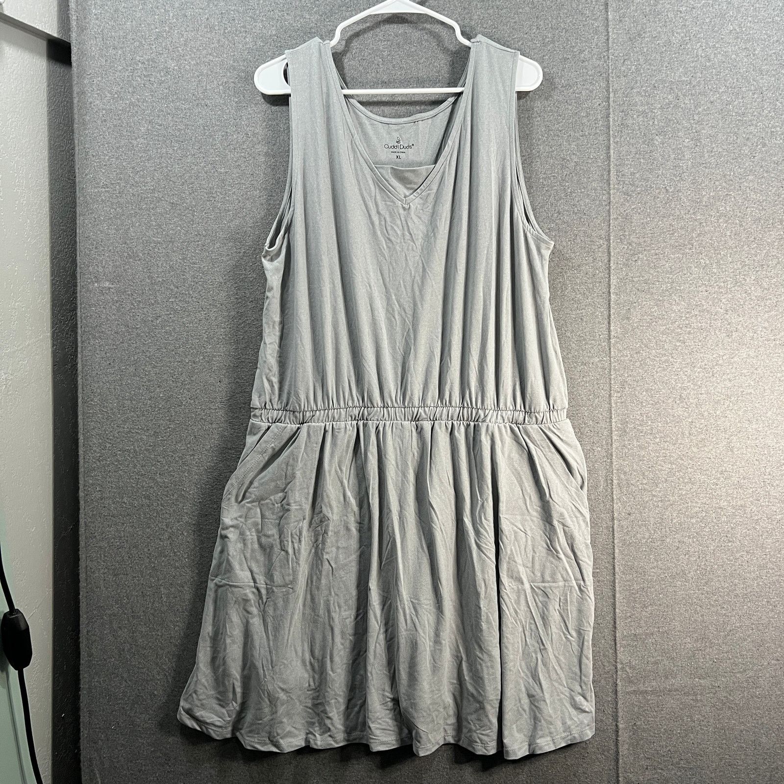 Other Cuddl Duds Flexwear Romper Tank Dress Lt Grey Size XL / US 12-14 / IT 48-50 - 1 Thumbnail