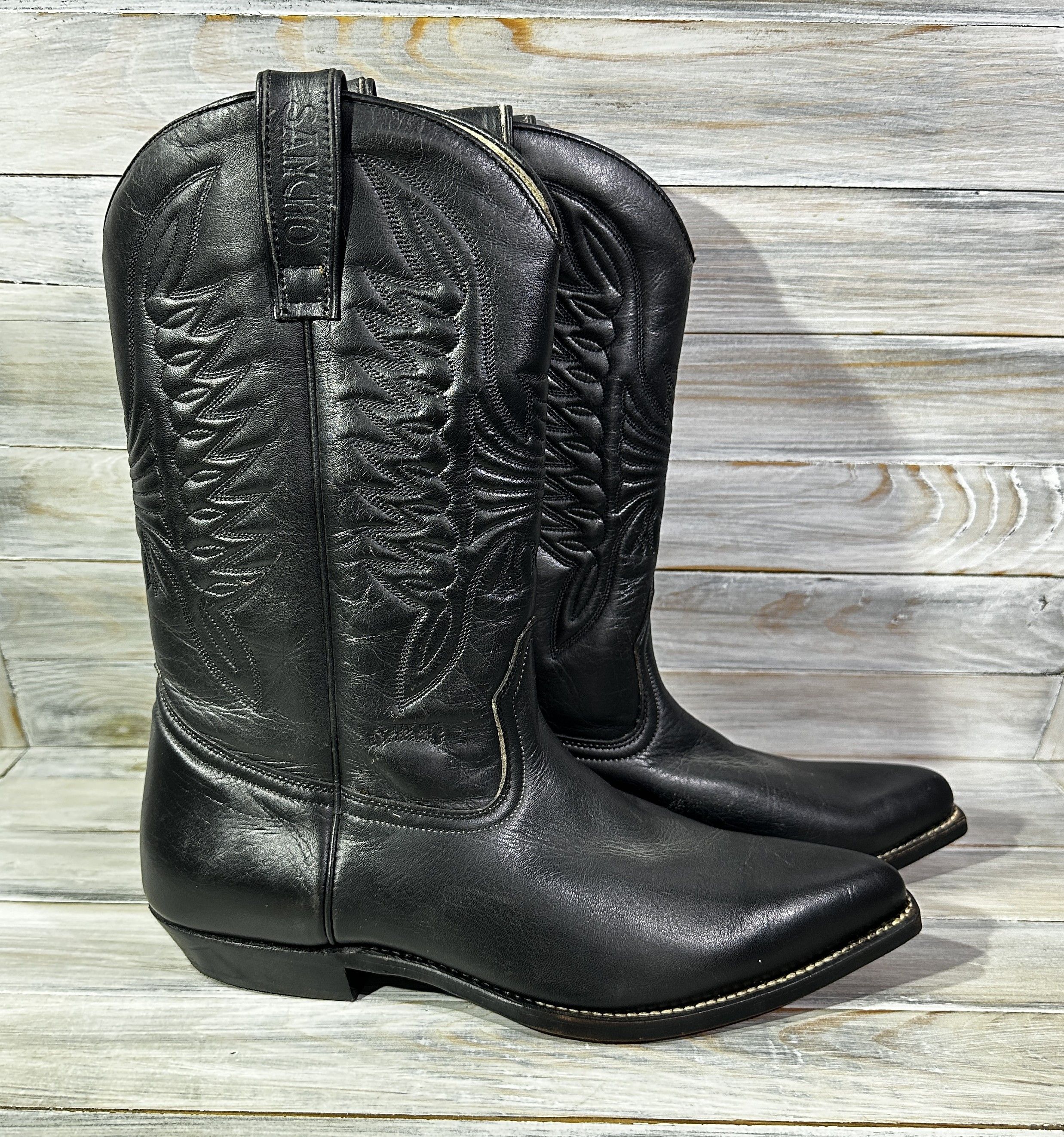 Cowboy Equipment × Leather × Sancho Boots Sancho Western Cowboy Leather Boots Size 42 Made In Spain Size US 9 / EU 42 - 16 Thumbnail