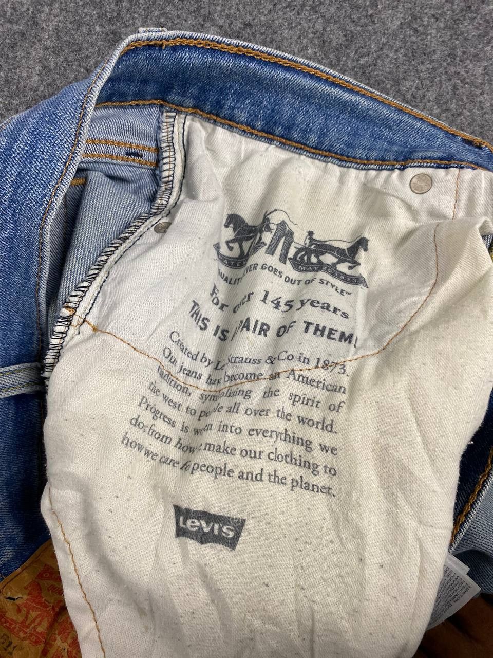 Levi's levis 511 slim distressed denim nice design Size US 32 / EU 48 - 14 Thumbnail