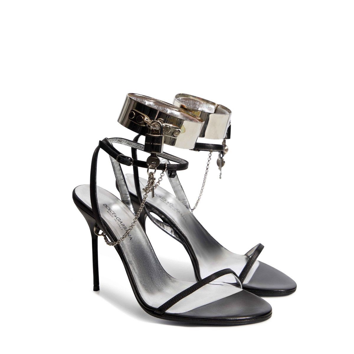 Dolce & Gabbana PADLOCK HEELS 2003 Size US 8 / IT 38 - 1 Thumbnail