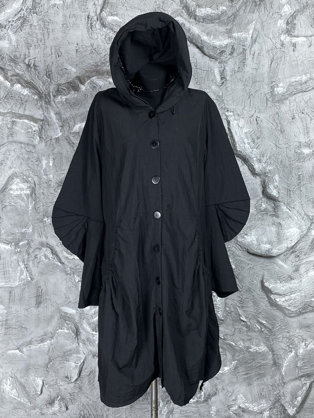 Japanese Brand × Junya Watanabe × Le Grande Bleu (L.G.B.) Vintage Nylon Coat Huge Hood Yohji Issey Miyake Archive Vibe Size US M / EU 48-50 / 2 - 4 Thumbnail
