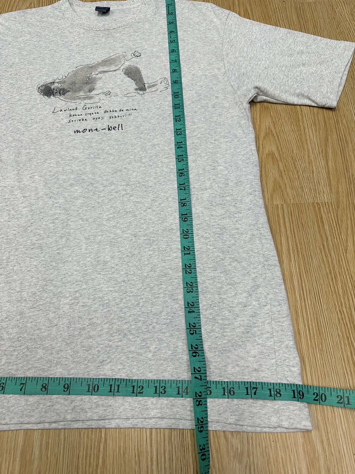 Montbell Montbell Gorilla Single Stitch Vintage Tshirt A252 Size US S / EU 44-46 / 1 - 5 Thumbnail
