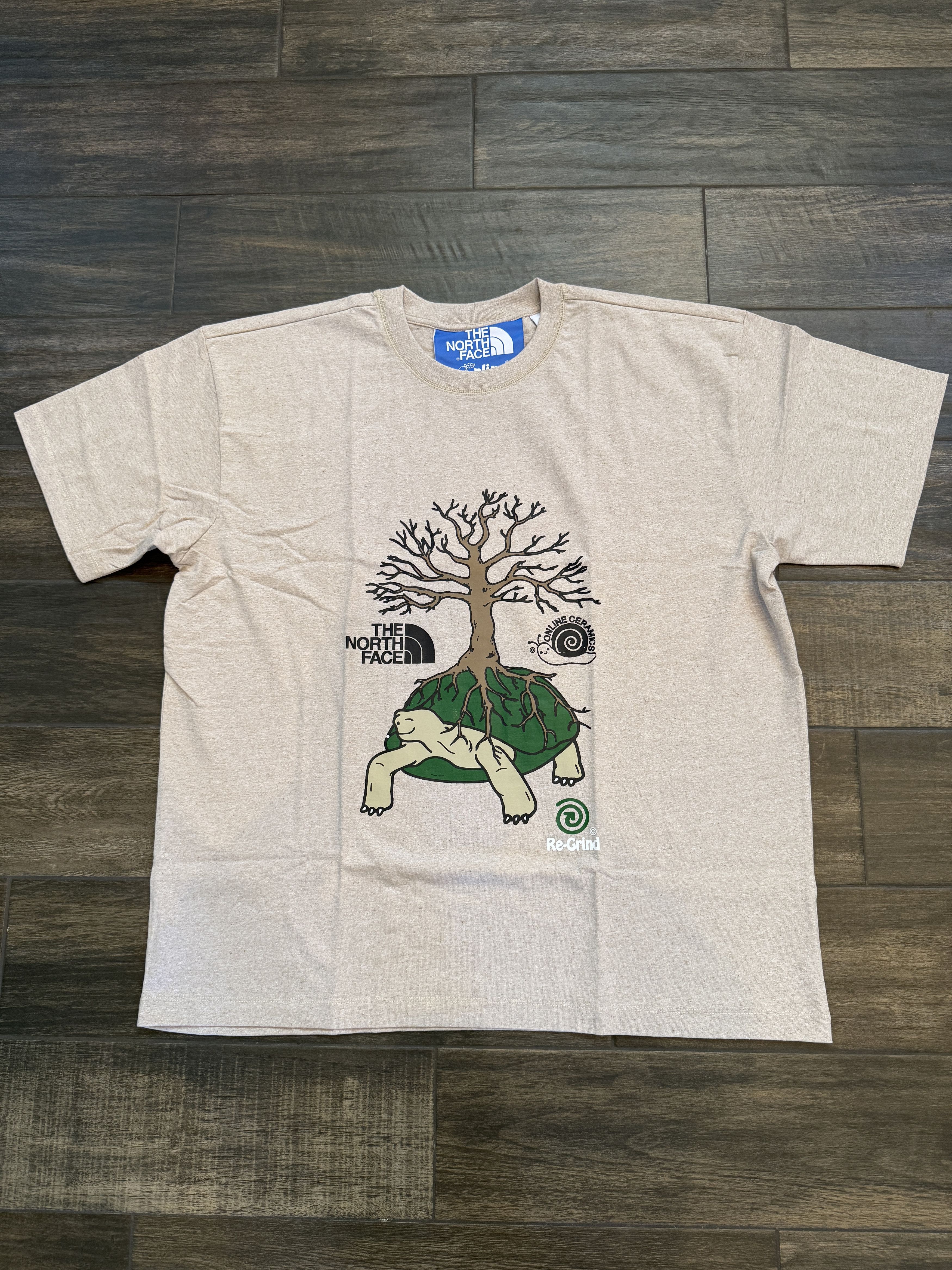 TNF Online Ceramics Turtle Re-Grind Tee Beige White