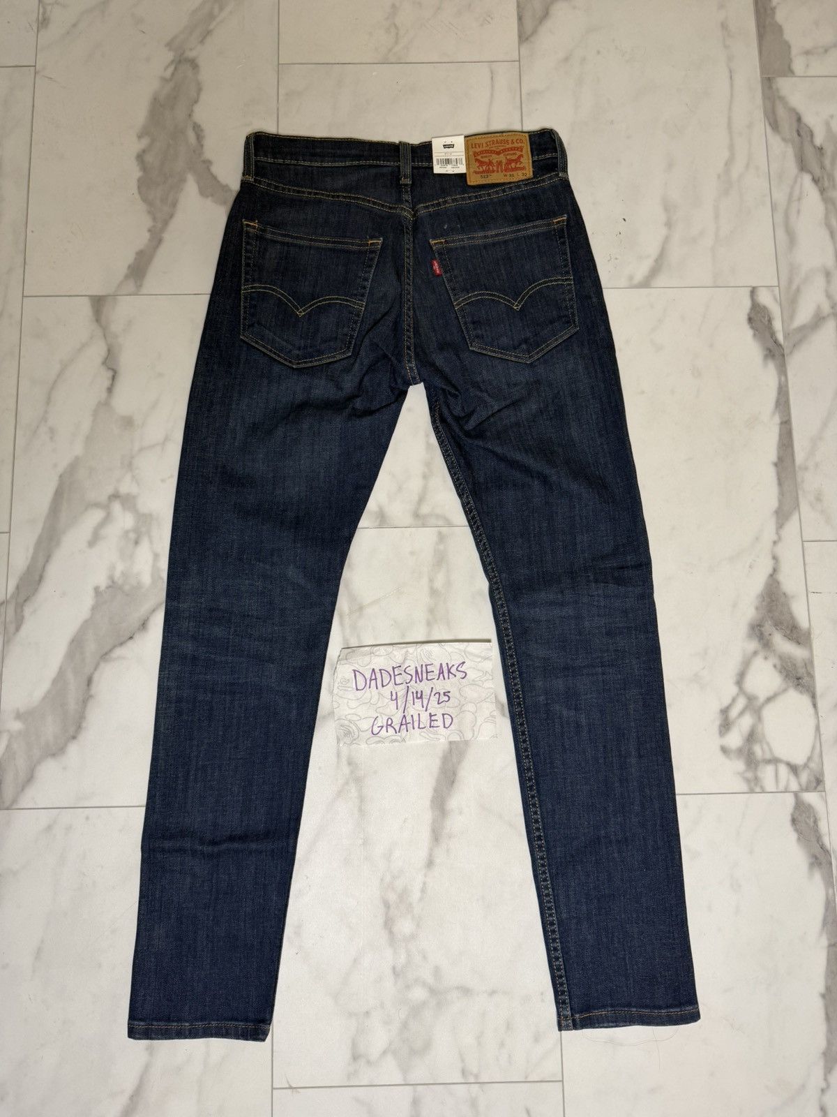 Levi's Levis 512 Slim Taper Jeans Size US 31 - 2 Thumbnail