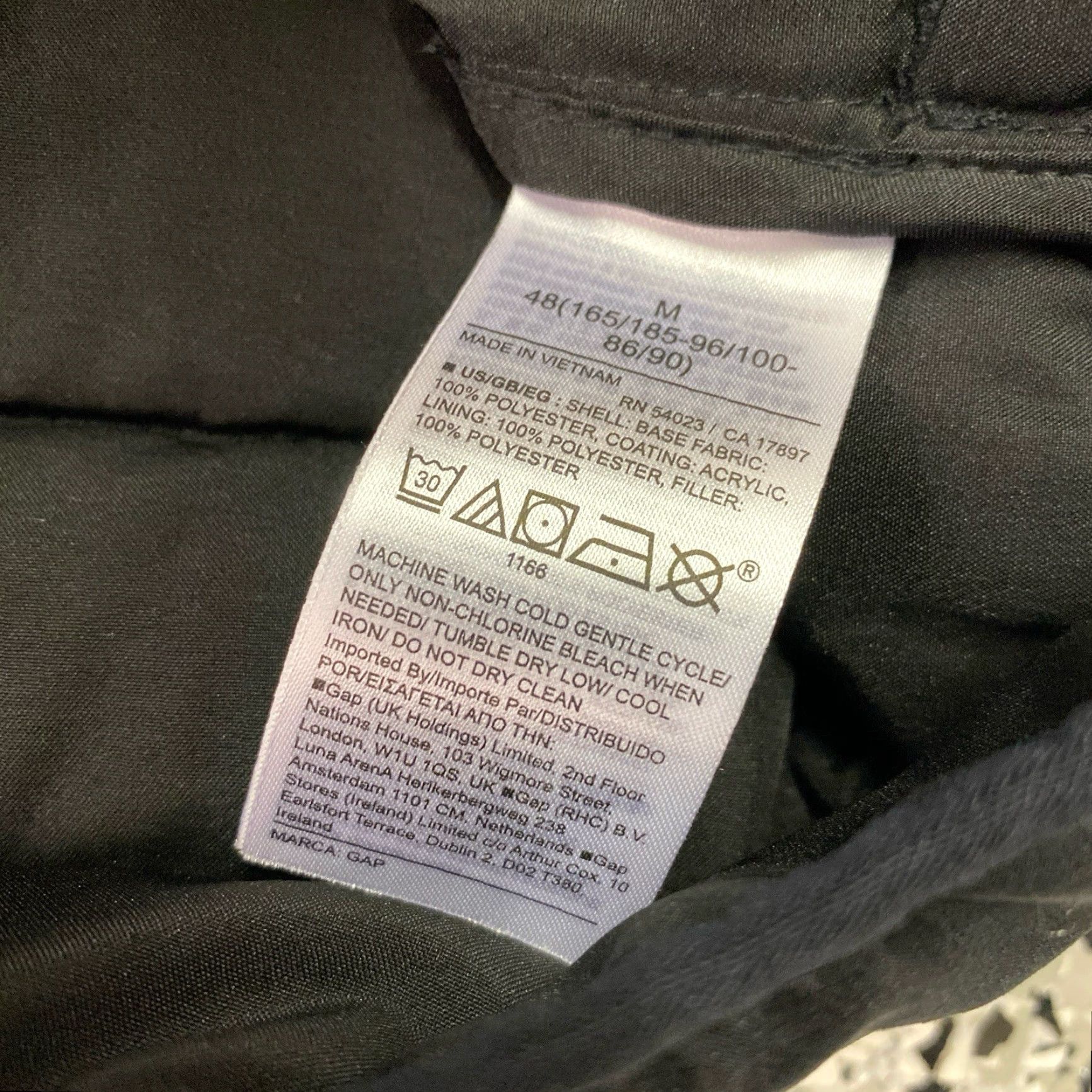 Gap GAP Puffer Jacket Mens Regular Size M Water Resistant Lightweight Quilted Black Mid-Length Winter Fall Jacket Coat Size US M / EU 48-50 / 2 - 5 Thumbnail