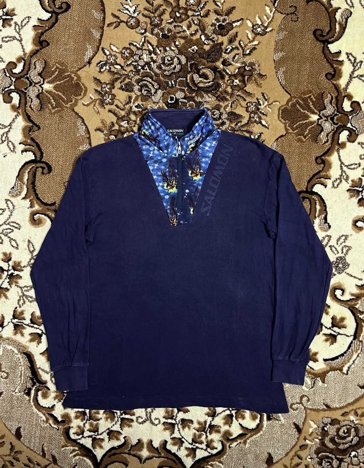 Salomon vintage salomon half zipper longsleeve shirt Size US M / EU 48-50 / 2 - 1 Thumbnail
