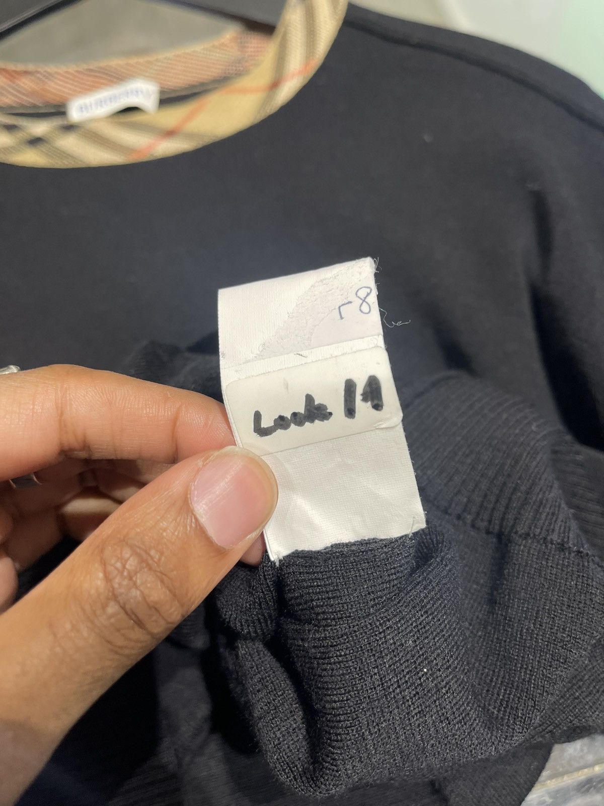 Burberry Burberry Check Trim Wool Sweater *Sample* Size US M / EU 48-50 / 2 - 5 Thumbnail