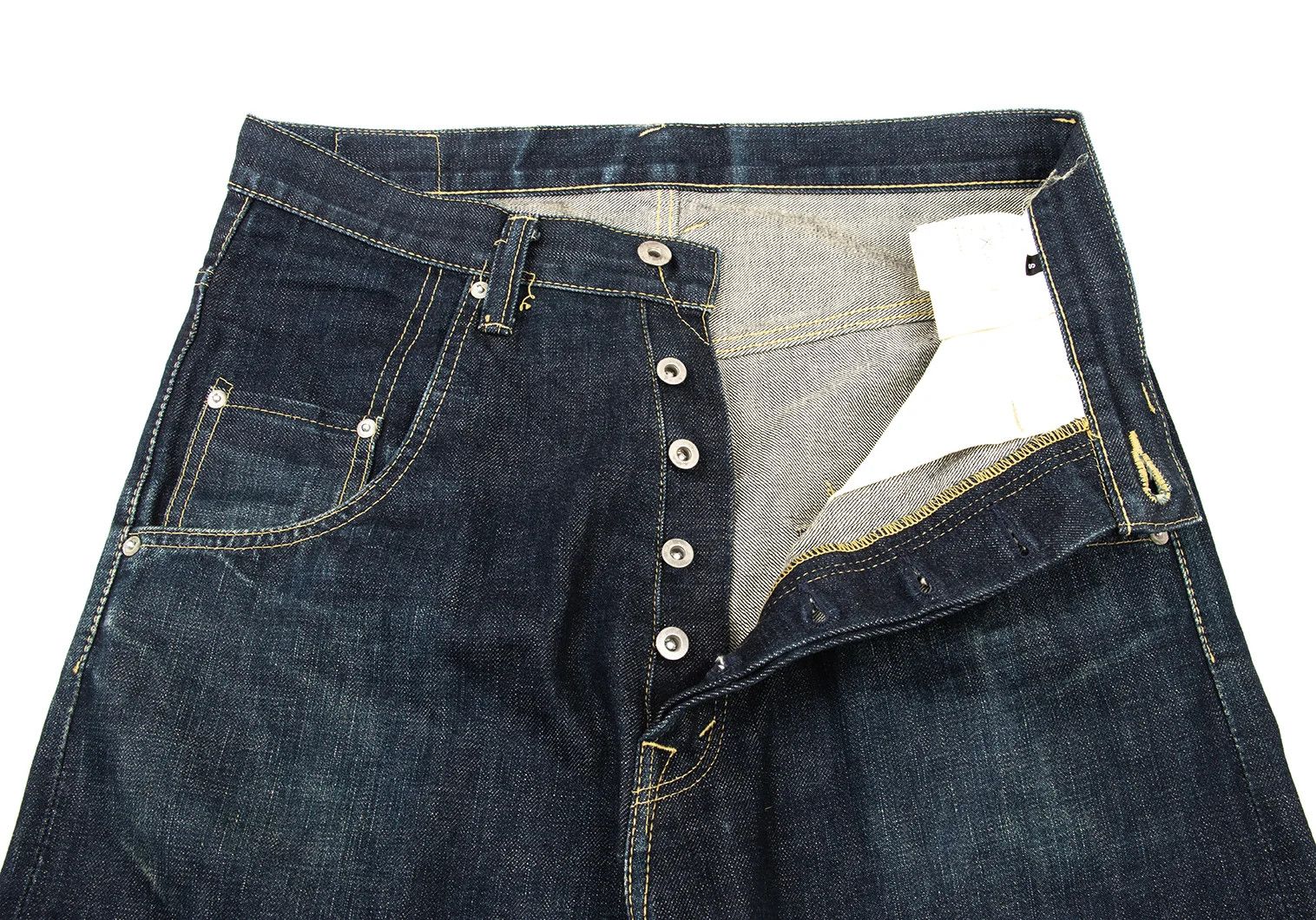 Ganryu Indigo Leather Patch Straight Denim Pants Size S Size US 30 / EU 46 - 7 Thumbnail