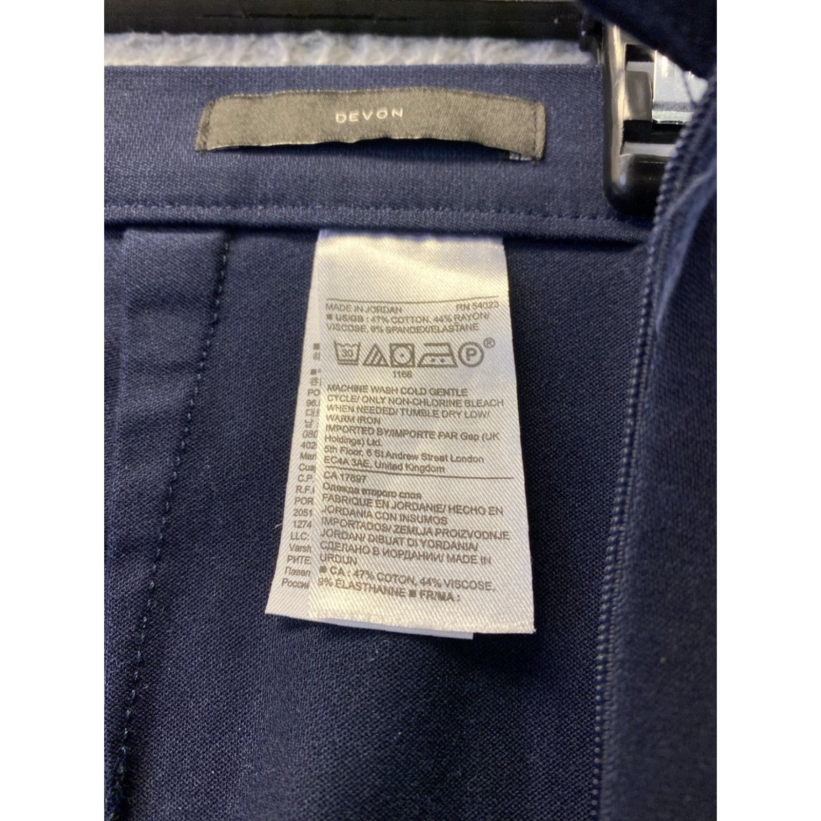 Banana Republic Banana Republic Devon Pants Women 6 Navy High Rise Office Career Dress Pants City Preppy Womens Size 28" / US 6 / IT 42 - 7 Thumbnail