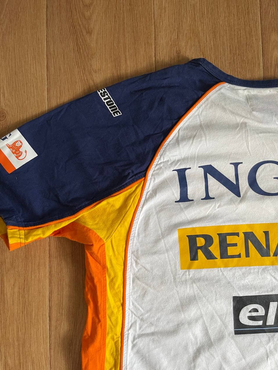 Vintage Renault F1 team t-shirt ING elf Bridgestone Size US XL / EU 56 / 4 - 15 Thumbnail