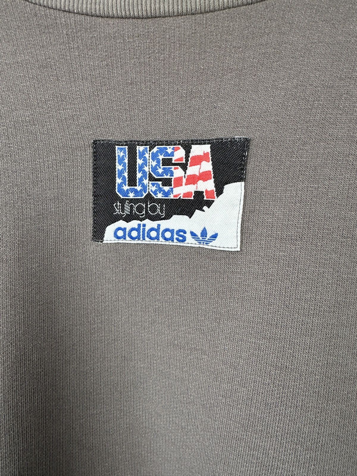 Adidas Vintage 90s ADIDAS USA Crewneck Baggy Sweatshirt Size US L / EU 52-54 / 3 - 4 Thumbnail