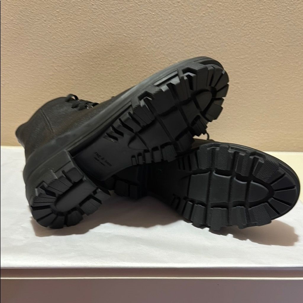 Rag & Bone NWOT Rag & Bone Black Soft Leather Combat Moto Boots Size US 8 / IT 38 - 3 Thumbnail