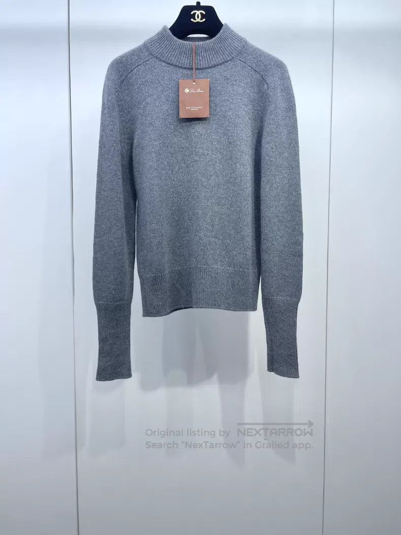 Loro Piana Loro Piana Gray basic cashmere sweater. Size XS / US 0-2 / IT 36-38 - 1 Thumbnail