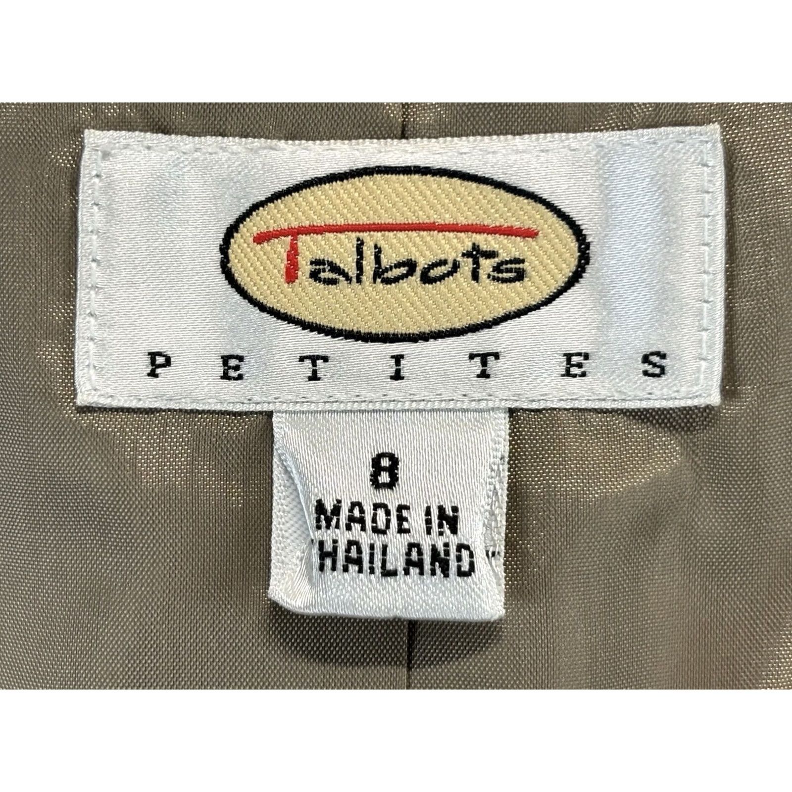 Talbots VINTAGE Talbots Blazer Jacket Women’s 8P Petites Brown 100% Linen Preppy Classic 90s Suit Jacket/Blazer Mens/Girls? Size M / US 6-8 / IT 42-44 - 7 Thumbnail